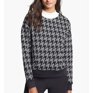 Theory Juneau Houndstooth Sweatshirt